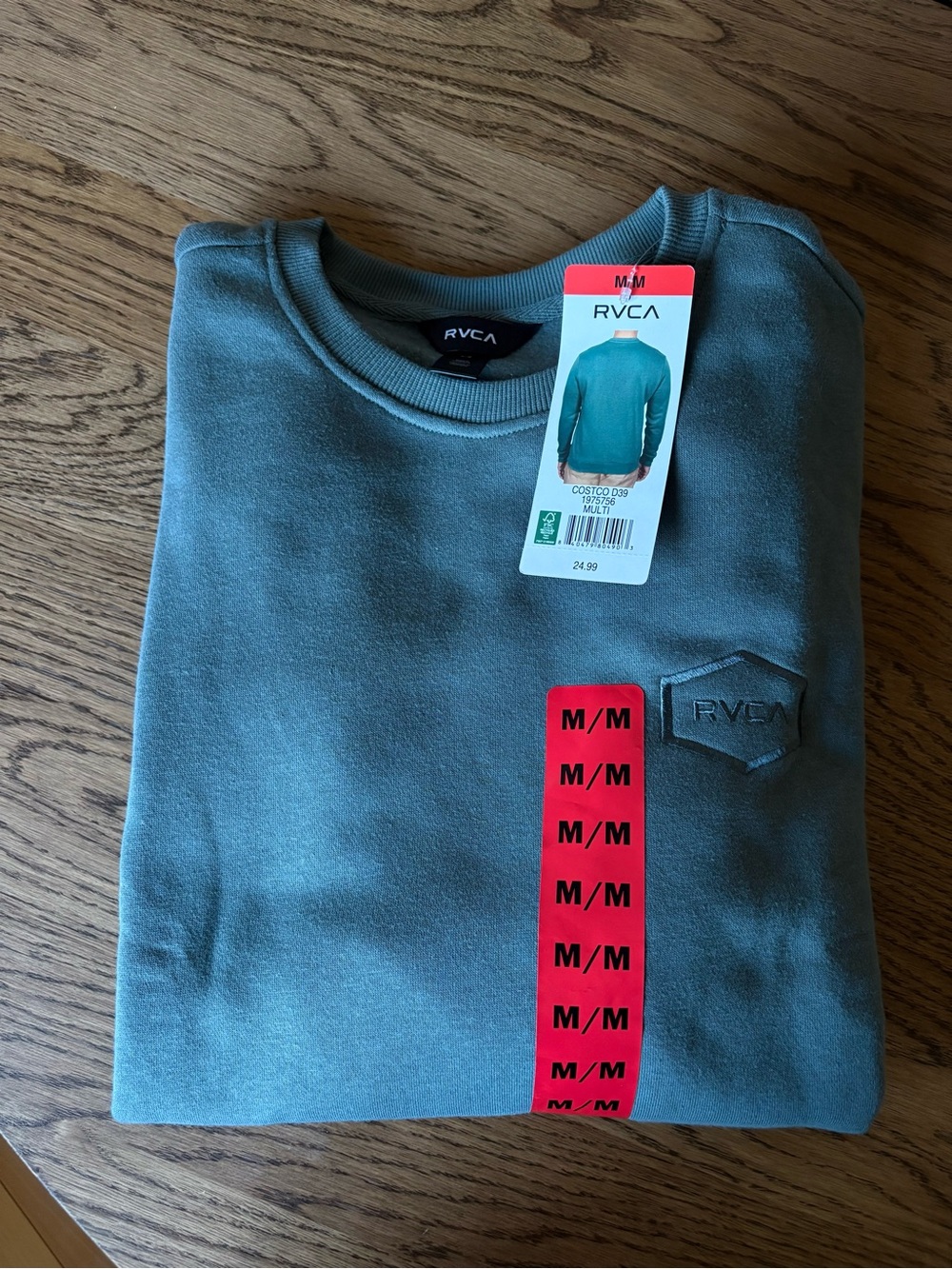 RVCA Men’s Crewneck Sweatshirt in Slate Blue